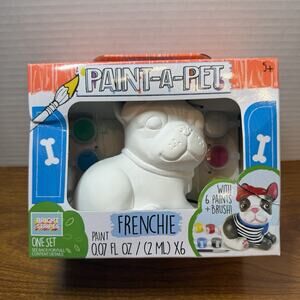 Frenchie Bulldog Paint A Pet Craft Project. New. Look/Bright Stripes